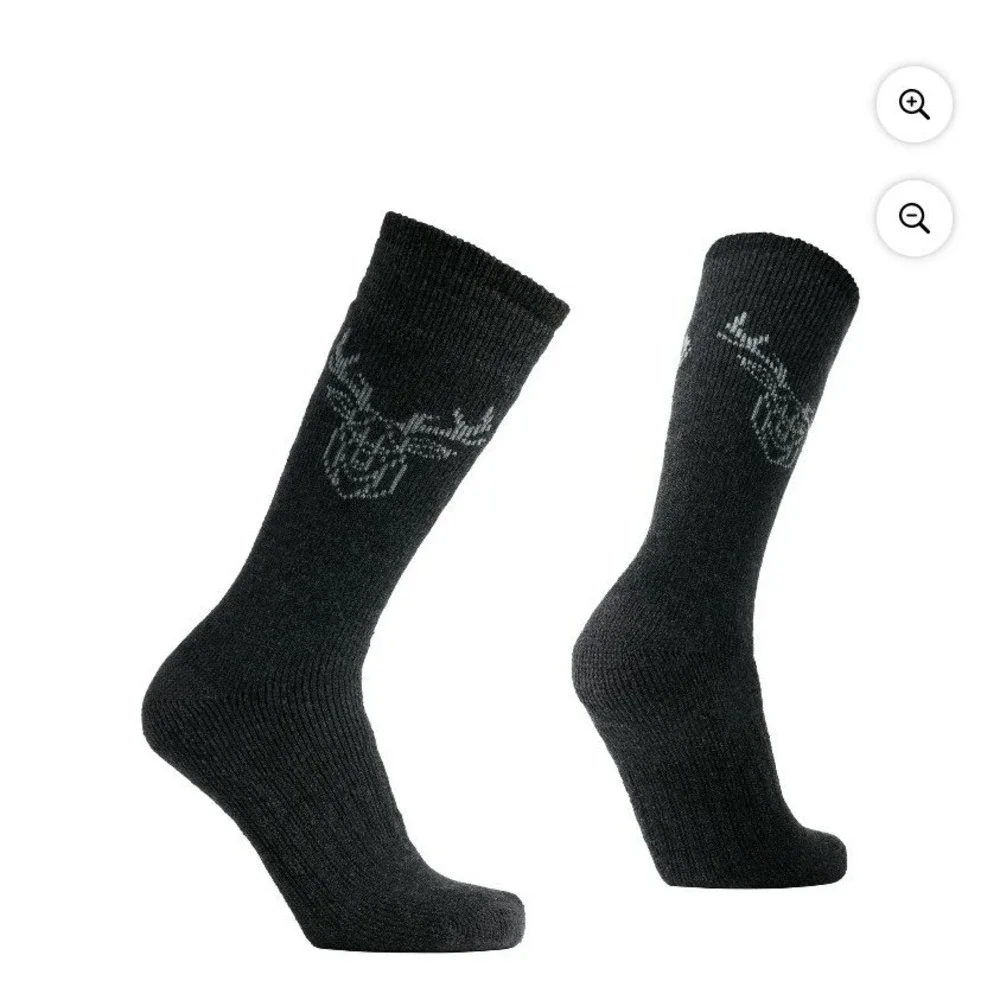 Polar Heat Nanuuq Mens 3 Pack Wool Thermal Crew Socks Charcoal Gray Size 7-12‎